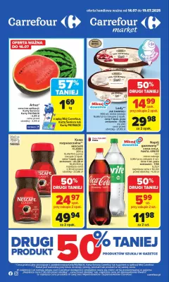 Carrefour Market - gazetka promocyjna Gazetka Carrefour Market od poniedziałku od poniedziałku 14.07 do soboty 19.07
