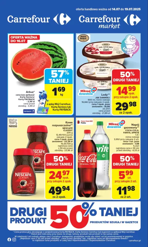 Carrefour Market - gazetka promocyjna Gazetka Carrefour Market od poniedziałku  