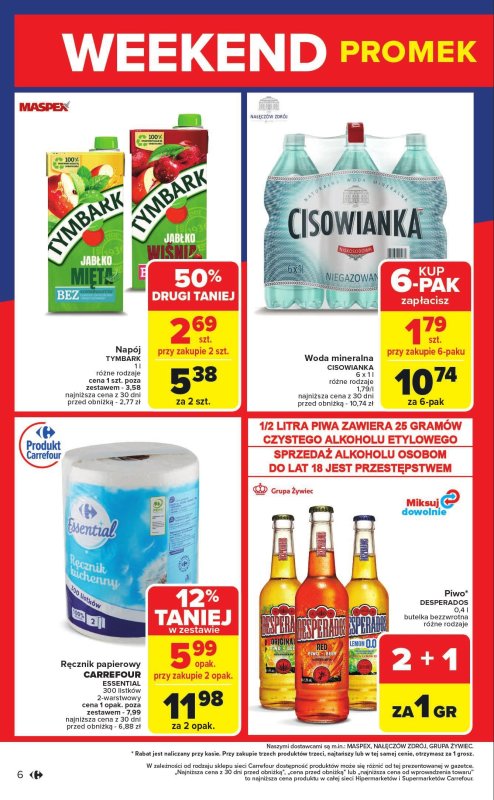 Carrefour Market - gazetka promocyjna Gazetka Weekend promek już od czwartku od czwartku 17.07 do soboty 19.07 - strona 6