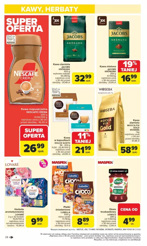 Carrefour Market - gazetka promocyjna Gazetka Carrefour Market od poniedziałku od poniedziałku 21.07 do soboty 26.07 - strona 32