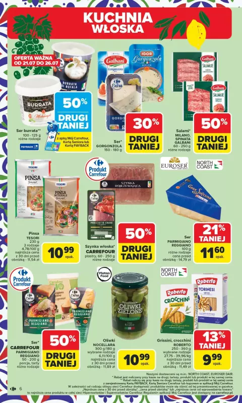 Carrefour Market - gazetka promocyjna Gazetka Kuchnia śródziemnomorska  do soboty 02.08 - strona 6