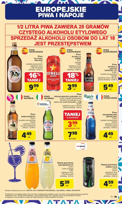 Carrefour Market - gazetka promocyjna Gazetka Kuchnia śródziemnomorska  do soboty 02.08 - strona 13