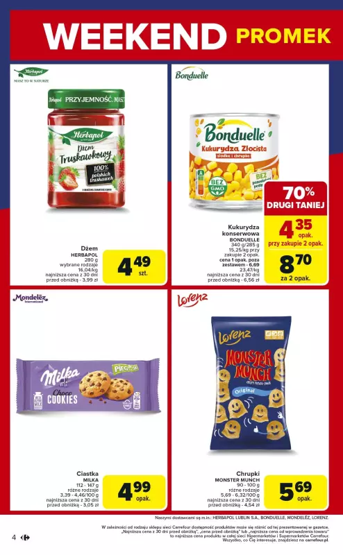 Carrefour Market - gazetka promocyjna Gazetka Weekend promek już od czwartku od czwartku 31.07 do soboty 02.08 - strona 4
