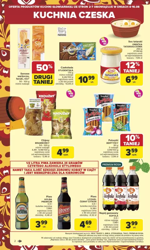 Carrefour Market - gazetka promocyjna Gazetka Carrefour Market od poniedziałku  do soboty 09.08 - strona 4
