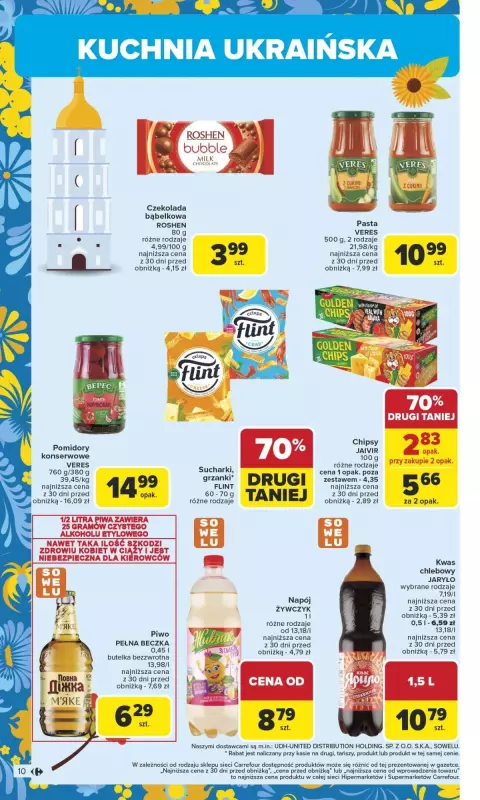 Carrefour Market - gazetka promocyjna Gazetka Kuchnia słowiańska  do soboty 16.08 - strona 10
