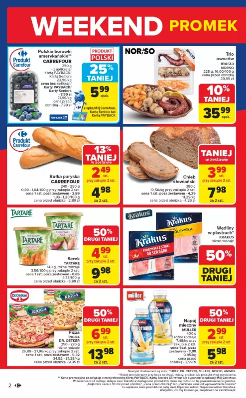 Carrefour Market - gazetka promocyjna Gazetka Weekend promek już od środy od środy 13.08 do soboty 16.08 - strona 2