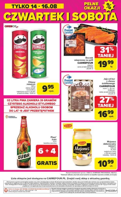 Carrefour Market - gazetka promocyjna Gazetka Weekend promek już od środy od środy 13.08 do soboty 16.08 - strona 8