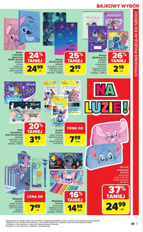 Carrefour Market - gazetka promocyjna Gazetka Market Szkoła nowy sezon  do soboty 13.09 - strona 5