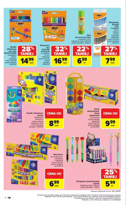 Carrefour Market - gazetka promocyjna Gazetka Market Szkoła nowy sezon  do soboty 13.09 - strona 4