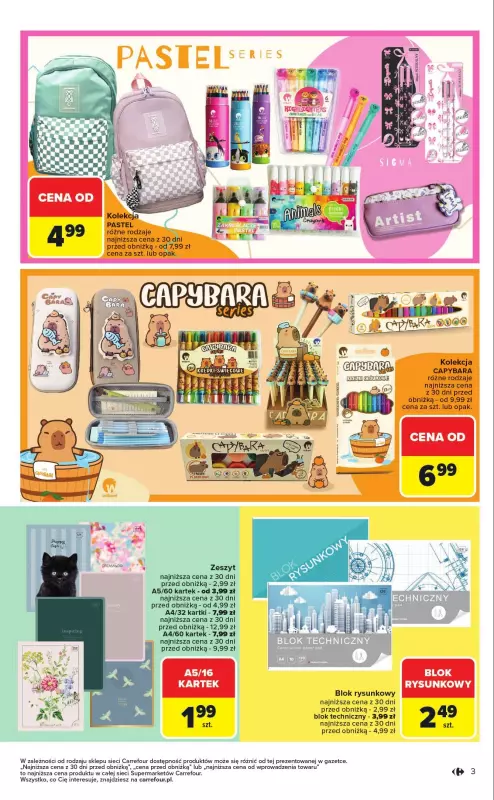 Carrefour Market - gazetka promocyjna Gazetka Market Szkoła nowy sezon   - strona 3