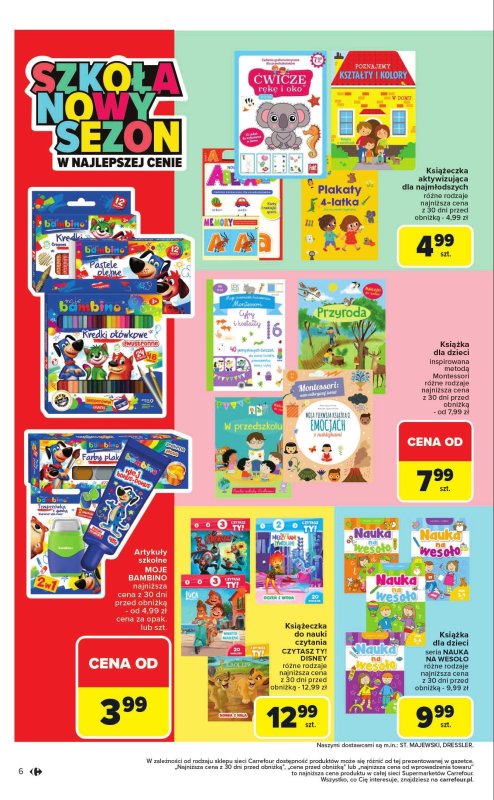 Carrefour Market - gazetka promocyjna Gazetka Market Szkoła nowy sezon  do soboty 13.09 - strona 6