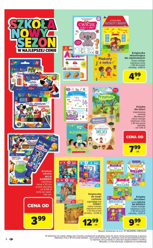 Carrefour Market - gazetka promocyjna Gazetka Market Szkoła nowy sezon  do soboty 13.09 - strona 6