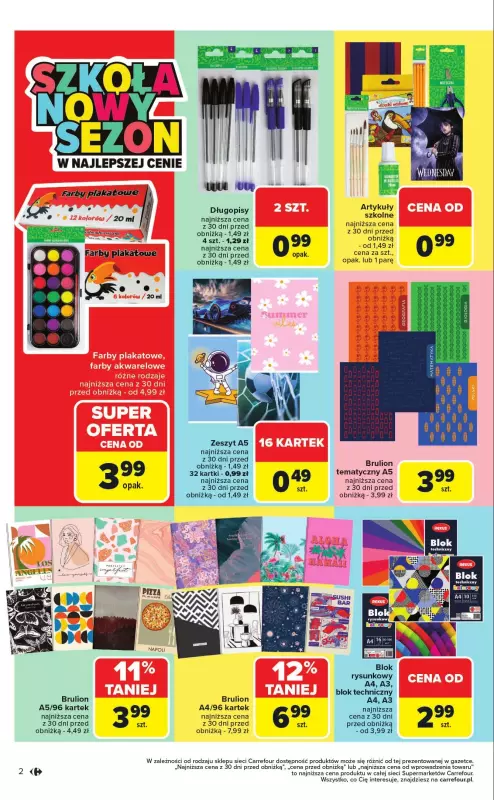 Carrefour Market - gazetka promocyjna Gazetka Market Szkoła nowy sezon   - strona 2