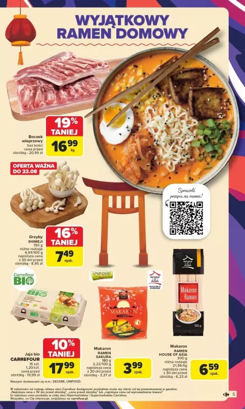 Carrefour Market - gazetka promocyjna Gazetka Kuchnia Koreańska  do niedzieli 31.08 - strona 5