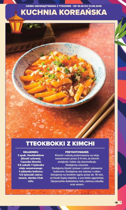 Carrefour Market - gazetka promocyjna Gazetka Kuchnia Koreańska  do niedzieli 31.08 - strona 3
