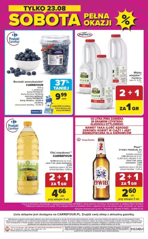 Carrefour Market - gazetka promocyjna Gazetka Weekend promek już od czwartku od czwartku 21.08 do soboty 23.08 - strona 8