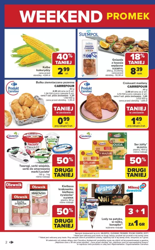 Carrefour Market - gazetka promocyjna Gazetka Weekend promek już od czwartku od czwartku 21.08 do soboty 23.08 - strona 2