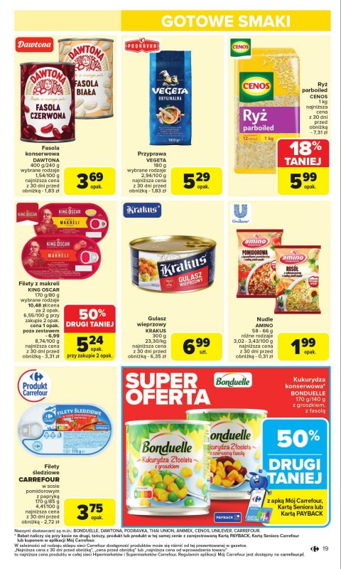 Carrefour Market - gazetka promocyjna Gazetka Carrefour Market od poniedziałku  do niedzieli 31.08 - strona 21