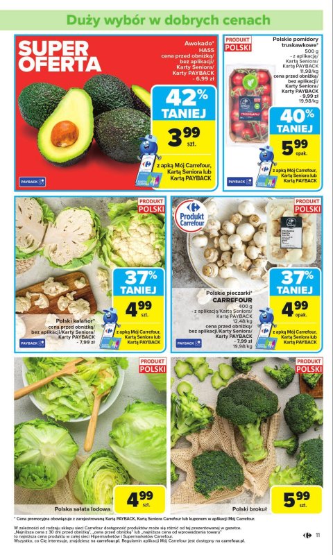 Carrefour Market - gazetka promocyjna Gazetka Carrefour Market od poniedziałku  do niedzieli 31.08 - strona 11
