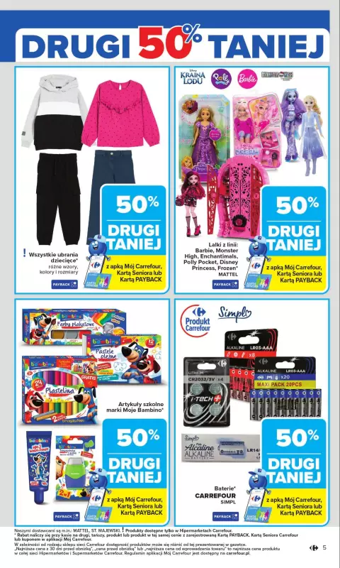 Carrefour Market - gazetka promocyjna Gazetka Carrefour Market od poniedziałku  do niedzieli 31.08 - strona 5