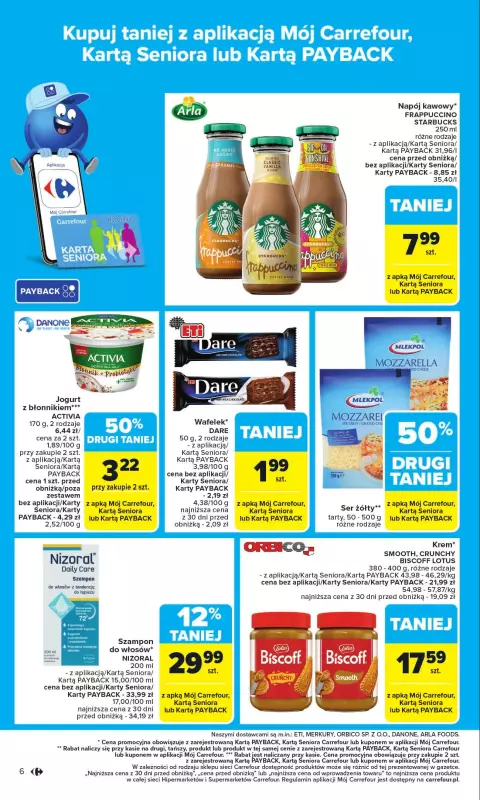 Carrefour Market - gazetka promocyjna Gazetka Carrefour Market od poniedziałku  do niedzieli 31.08 - strona 6
