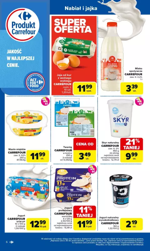 Carrefour Market - gazetka promocyjna Gazetka Produkt Carrefour od poniedziałku  do soboty 06.09 - strona 6