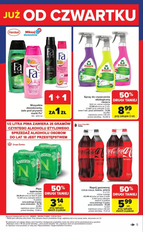 Carrefour Market - gazetka promocyjna Gazetka Weekend promek już od czwartku od czwartku 28.08 do niedzieli 31.08 - strona 5