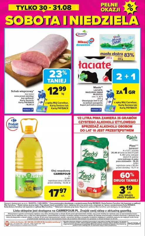 Carrefour Market - gazetka promocyjna Gazetka Weekend promek już od czwartku od czwartku 28.08 do niedzieli 31.08 - strona 8