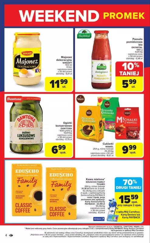 Carrefour Market - gazetka promocyjna Gazetka Weekend promek już od czwartku od czwartku 28.08 do niedzieli 31.08 - strona 4