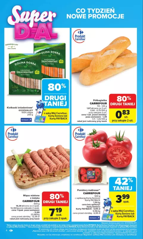 Carrefour Market - gazetka promocyjna Gazetka Carrefour Market od poniedziałku od poniedziałku 08.09 do soboty 13.09 - strona 4