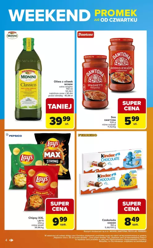 Carrefour Market - gazetka promocyjna Gazetka Łap okazje od czwartku od czwartku 11.09 do soboty 13.09 - strona 4
