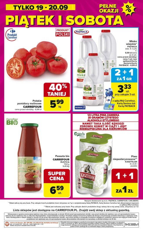 Carrefour Market - gazetka promocyjna Gazetka Weekend promek już od czwartku od czwartku 18.09 do soboty 20.09 - strona 8