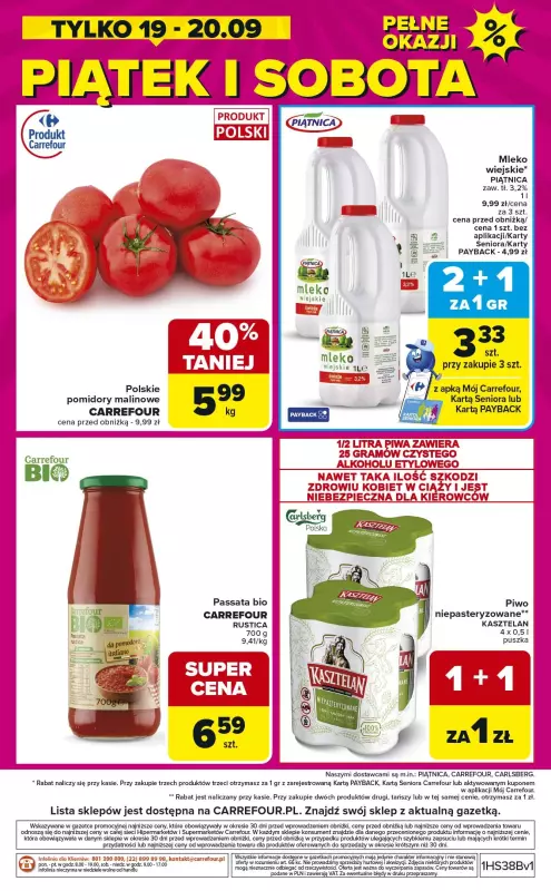 Carrefour Market - gazetka promocyjna Gazetka Weekend promek już od czwartku od czwartku 18.09 do soboty 20.09 - strona 8
