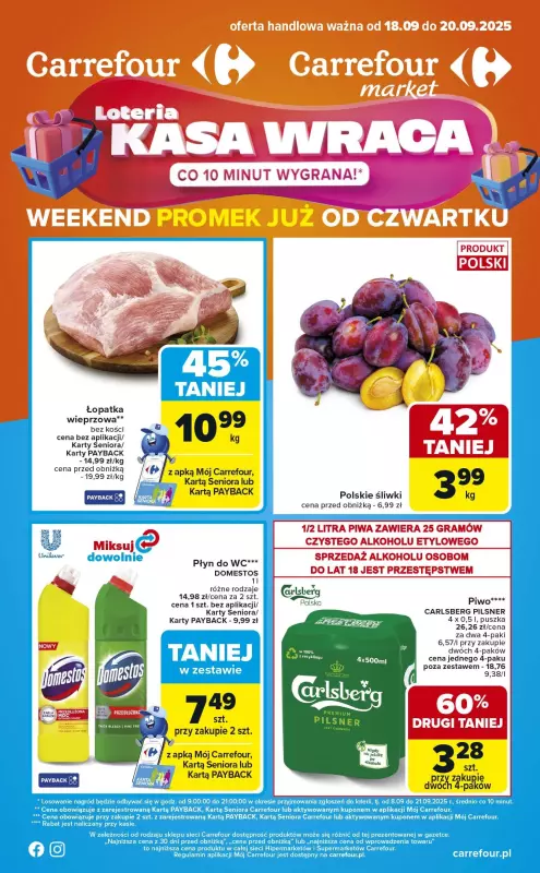 Carrefour Market - gazetka promocyjna Gazetka Weekend promek już od czwartku  