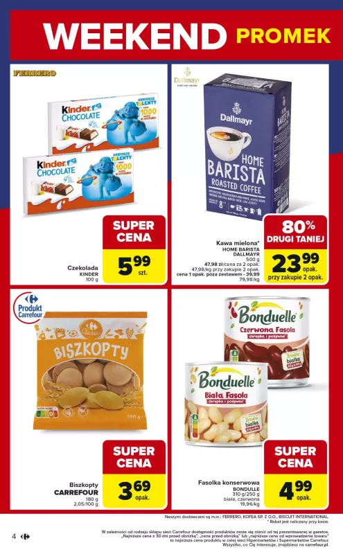 Carrefour Market - gazetka promocyjna Gazetka Weekend promek już od czwartku od czwartku 25.09 do soboty 27.09 - strona 4