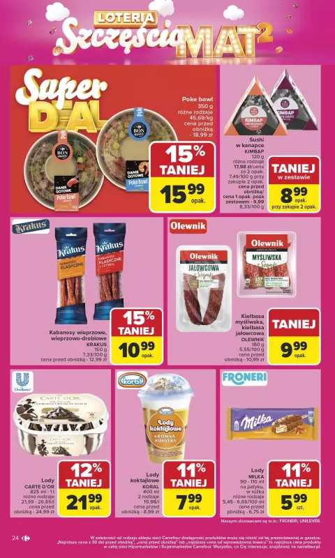 Carrefour Market - gazetka promocyjna Gazetka Carrefour Market od poniedziałku od poniedziałku 29.09 do soboty 04.10 - strona 24