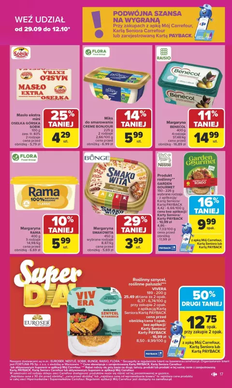Carrefour Market - gazetka promocyjna Gazetka Carrefour Market od poniedziałku od poniedziałku 29.09 do soboty 04.10 - strona 17