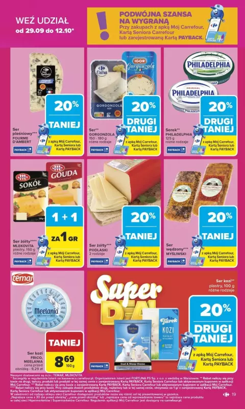 Carrefour Market - gazetka promocyjna Gazetka Carrefour Market od poniedziałku od poniedziałku 29.09 do soboty 04.10 - strona 19