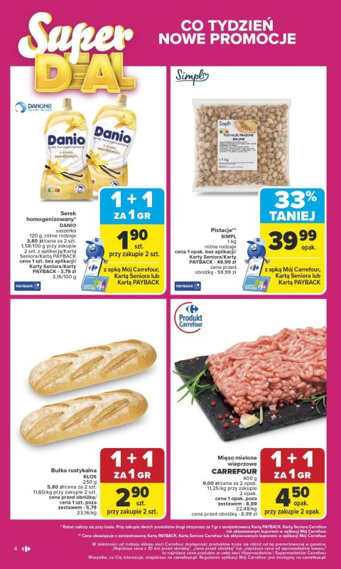 Carrefour Market - gazetka promocyjna Gazetka Carrefour Market od poniedziałku od poniedziałku 29.09 do soboty 04.10 - strona 4