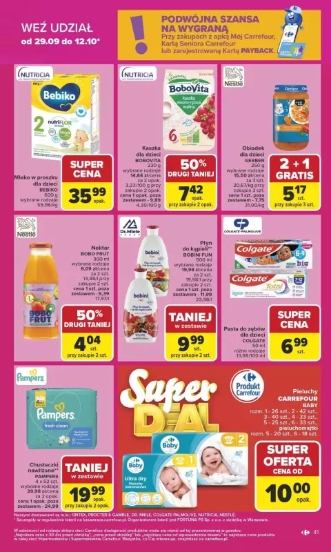 Carrefour Market - gazetka promocyjna Gazetka Carrefour Market od poniedziałku od poniedziałku 29.09 do soboty 04.10 - strona 41