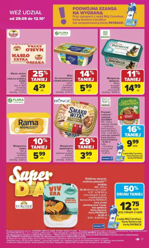 Carrefour Market - gazetka promocyjna Gazetka Carrefour Market od poniedziałku od poniedziałku 29.09 do soboty 04.10 - strona 17