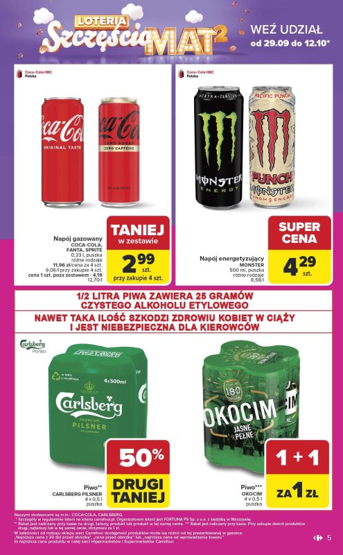 Carrefour Market - gazetka promocyjna Gazetka Weekend promek już od czwartku od czwartku 09.10 do soboty 11.10 - strona 5