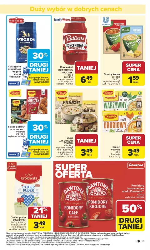 Carrefour Market - gazetka promocyjna Gazetka Carrefour Market od poniedziałku od poniedziałku 13.10 do soboty 18.10 - strona 31