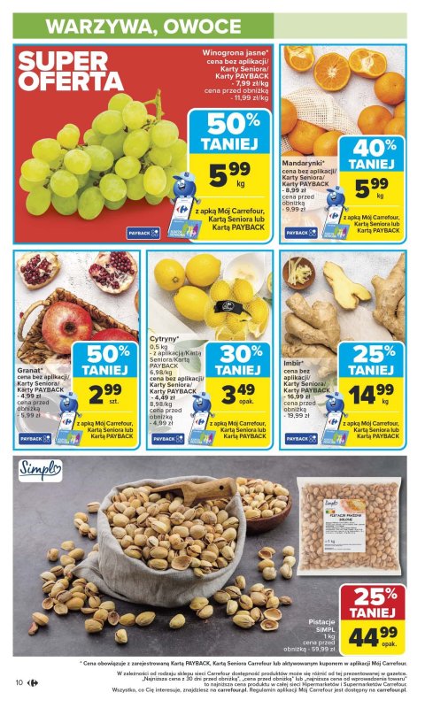 Carrefour Market - gazetka promocyjna Gazetka Carrefour Market od poniedziałku od poniedziałku 13.10 do soboty 18.10 - strona 10