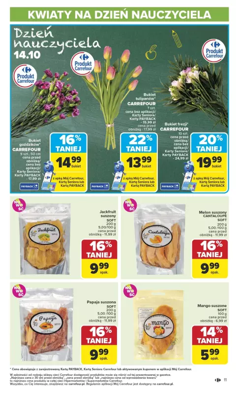 Carrefour Market - gazetka promocyjna Gazetka Carrefour Market od poniedziałku od poniedziałku 13.10 do soboty 18.10 - strona 11