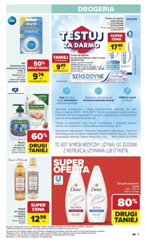 Carrefour Market - gazetka promocyjna Gazetka Carrefour Market od poniedziałku od poniedziałku 13.10 do soboty 18.10 - strona 41
