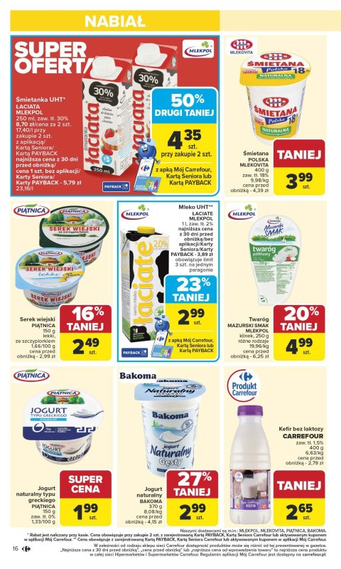Carrefour Market - gazetka promocyjna Gazetka Carrefour Market od poniedziałku od poniedziałku 13.10 do soboty 18.10 - strona 16