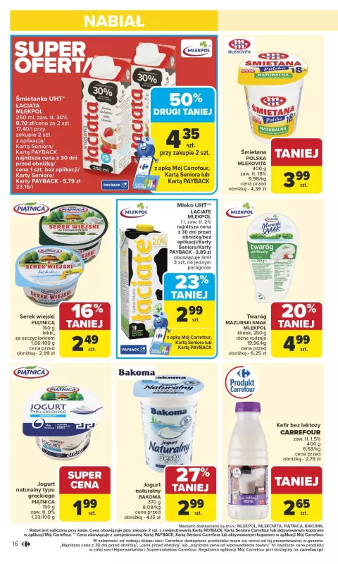 Carrefour Market - gazetka promocyjna Gazetka Carrefour Market od poniedziałku od poniedziałku 13.10 do soboty 18.10 - strona 16