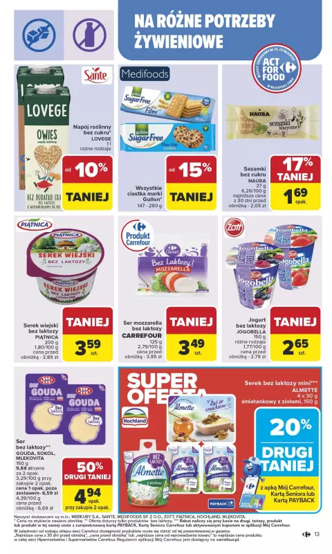 Carrefour Market - gazetka promocyjna Gazetka Carrefour Market od poniedziałku od poniedziałku 13.10 do soboty 18.10 - strona 13