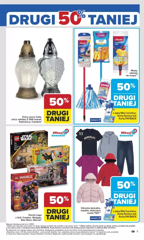 Carrefour Market - gazetka promocyjna Gazetka Carrefour Market od poniedziałku od poniedziałku 13.10 do soboty 18.10 - strona 5